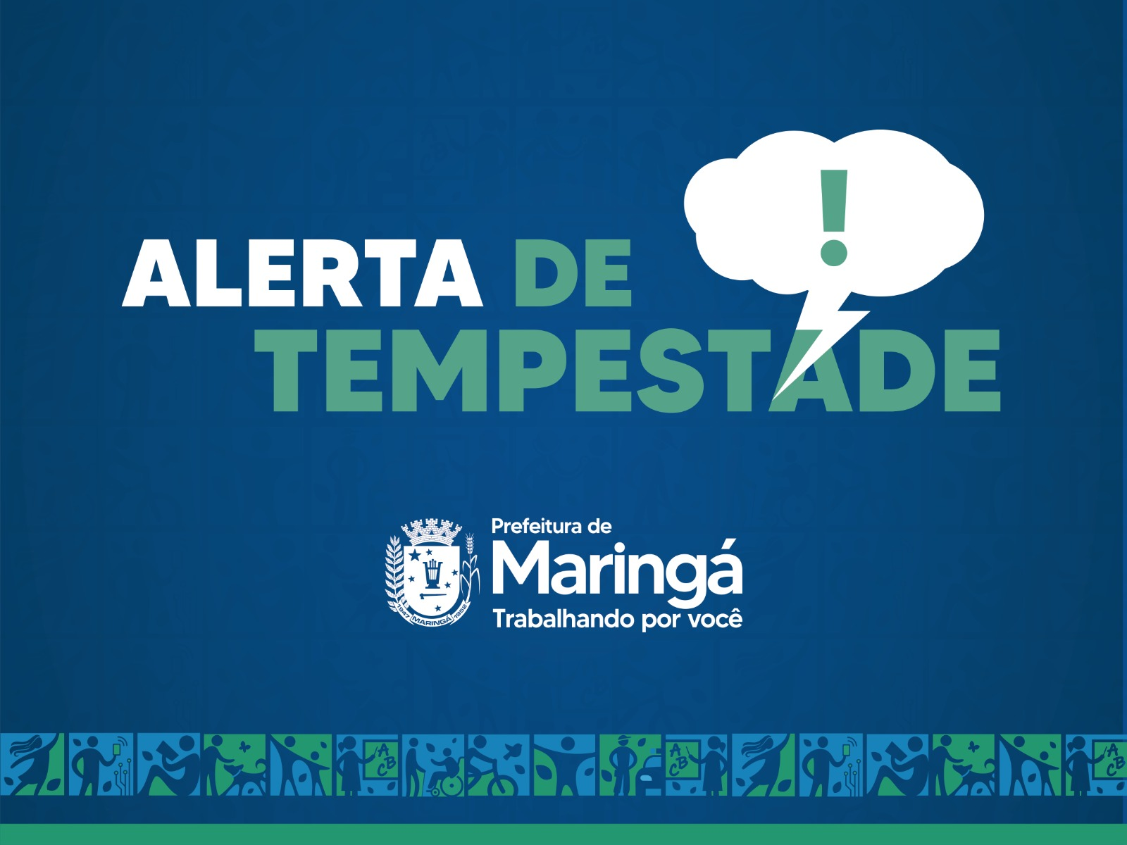 Defesa Civil do Paraná alerta para risco de tempestades na região de Maringá nesta quinta-feira, 10